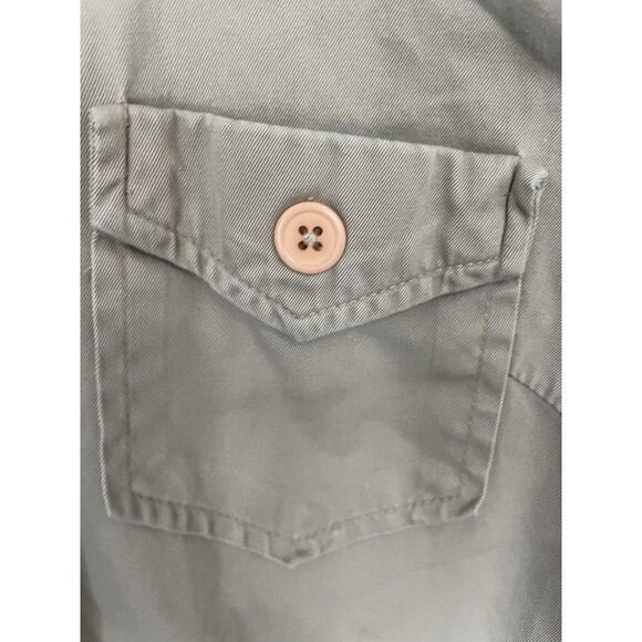 GAP Cargo Shirt in Khaki Long Sleeve Womens SZ S - Picture 7 of 12